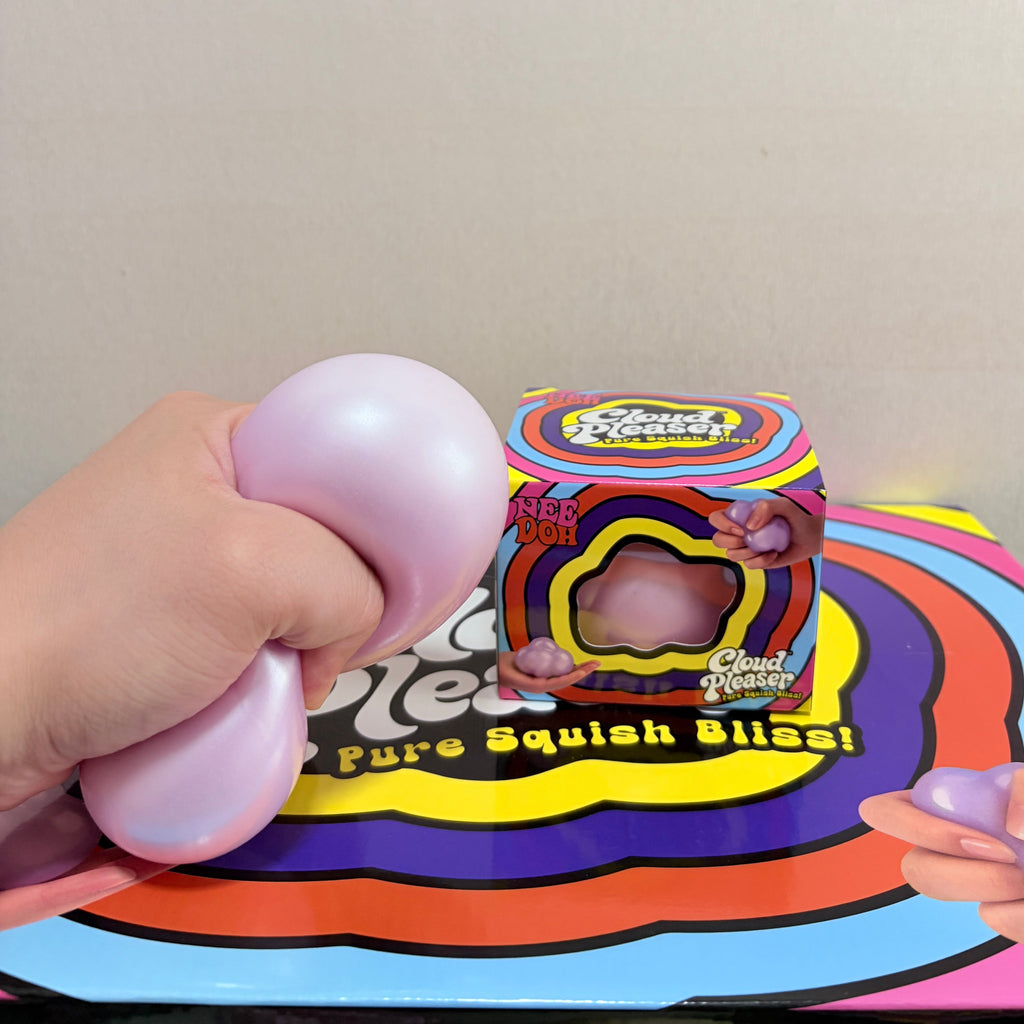 NeeDoh Cloud Pleaser Cloud Shaped Fidget Toy, Squishy Stress Relief Squeeze Ball