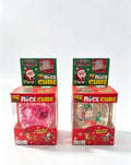 NeeDoh Nice Cube Glow in the Dark Christmas Squishy Fidget Toy, Glitter Ice Cube Stress Relief Squeeze Toy